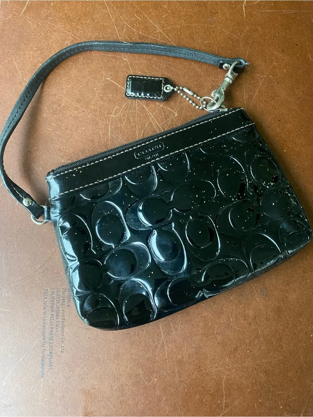 Coach glossy patent